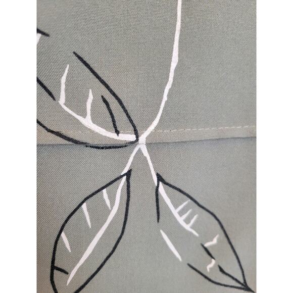 NWT VTG Maxi Dress Women's Sz 10 Leslie Belle Green Leaf Side Slit Sleeveless - Picture 2 of 11